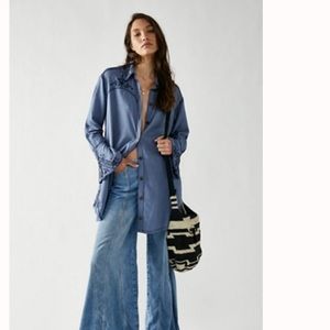 Free People Baby Blues Shirt Dress, size XS